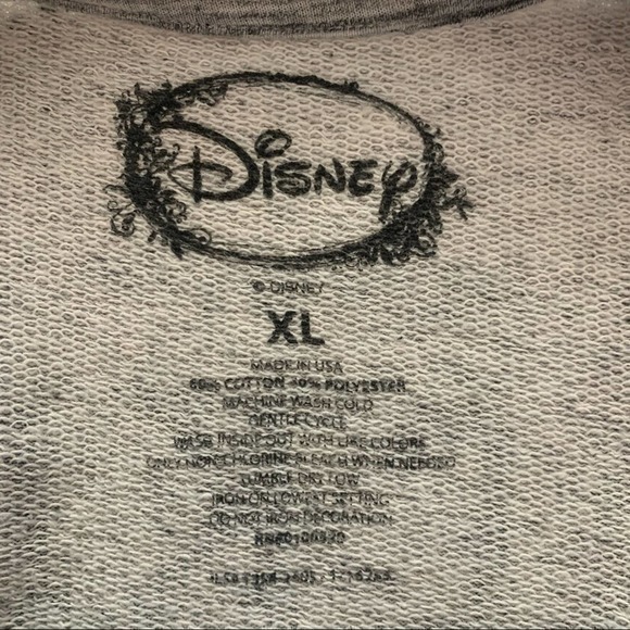 DISNEY Black & Gray Mickey Raglan Light Sweatshirt‎ - Picture 5 of 7